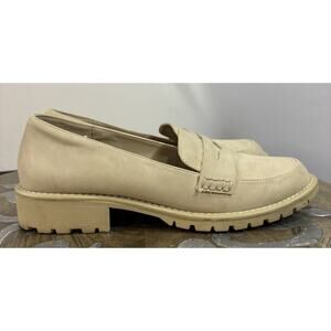 Dolce Vita DV Catalina Loafers Tan Lug Sole Minimalist Preppy Academia Size 9